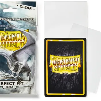 Protetor de Cartas Interno 63,5mm x 89mm (Padrão) Perfect Fit Transparente c/ 100 - Dragon Shield