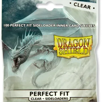 Protetor de Cartas Interno 63,5mm x 89mm (Padrão) Alimentação Lateral Perfect Fit Transparente c/ 100 - Dragon Shield