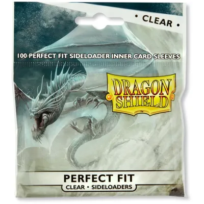 Protetor de Cartas Interno 63,5mm x 89mm (Padrão) Alimentação Lateral Perfect Fit Transparente c/ 100 - Dragon Shield