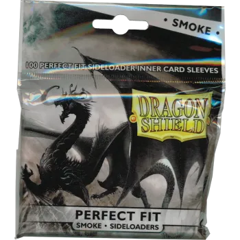 Protetor de Cartas Interno 63,5mm x 89mm (Padrão) Alimentação Lateral Perfect Fit Esfumaçado c/ 100 - Dragon Shield