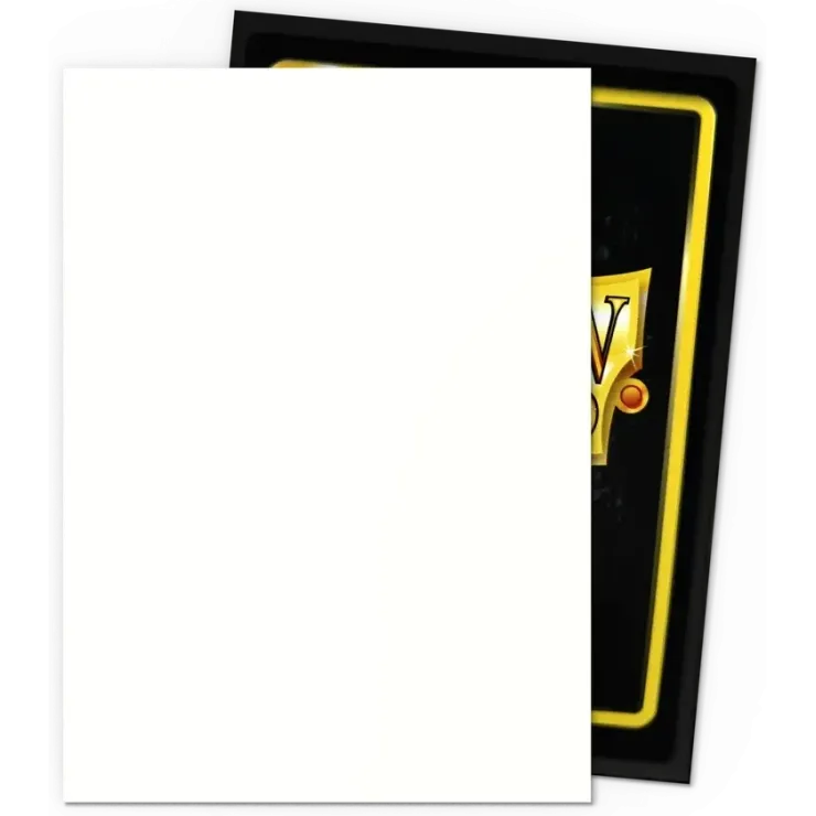 Protetor de Cartas 66mm x 91mm (Padrão) Matte Dual Snow c/ 100 - Dragon Shield