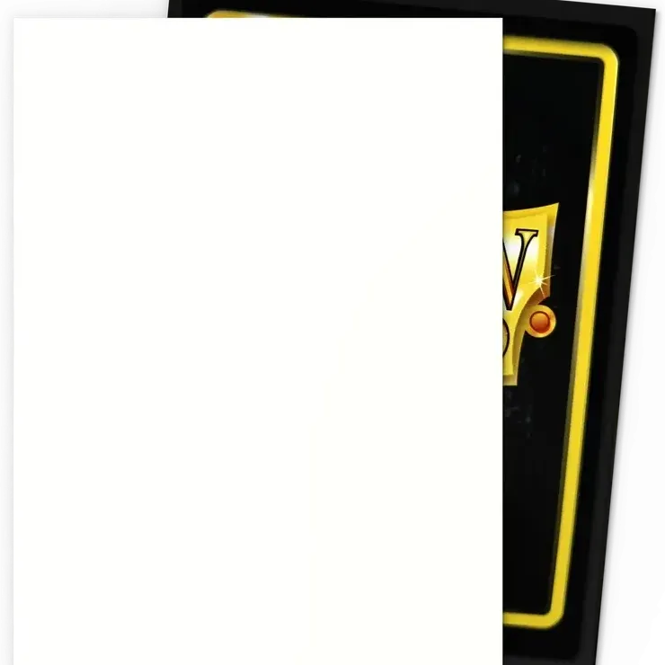 Protetor de Cartas 66mm x 91mm (Padrão) Matte Dual Snow c/ 100 - Dragon Shield