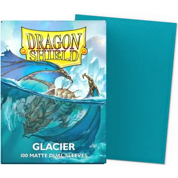 Protetor de Cartas 66mm x 91mm (Padrão) Matte Dual Glacier c/ 100 - Dragon Shield