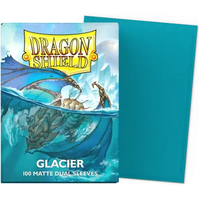 Protetor de Cartas 66mm x 91mm (Padrão) Matte Dual Glacier c/ 100 - Dragon Shield