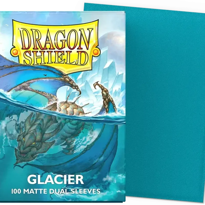 Protetor de Cartas 66mm x 91mm (Padrão) Matte Dual Glacier c/ 100 - Dragon Shield