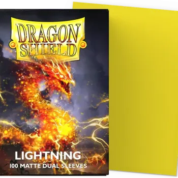 Protetor de Cartas 66mm x 91mm (Padrão) Matte Dual Lightning c/ 100 - Dragon Shield