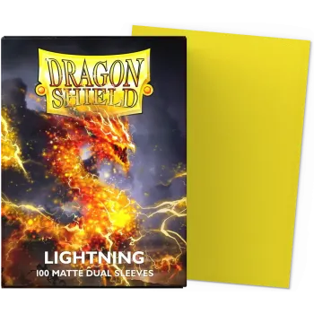 Protetor de Cartas 66mm x 91mm (Padrão) Matte Dual Lightning c/ 100 - Dragon Shield