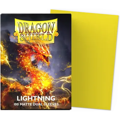 Protetor de Cartas 66mm x 91mm (Padrão) Matte Dual Lightning c/ 100 - Dragon Shield