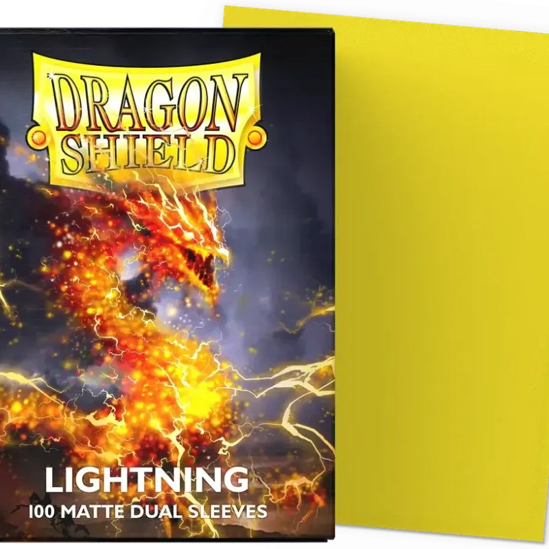Protetor de Cartas 66mm x 91mm (Padrão) Matte Dual Lightning c/ 100 - Dragon Shield