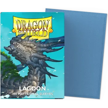 Protetor de Cartas 66mm x 91mm (Padrão) Matte Dual Lagoon c/ 100 - Dragon Shield
