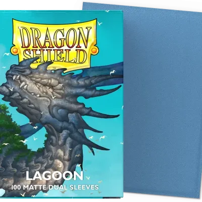 Protetor de Cartas 66mm x 91mm (Padrão) Matte Dual Lagoon c/ 100 - Dragon Shield