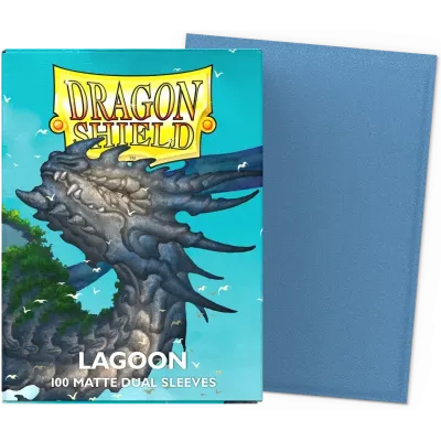 Protetor de Cartas 66mm x 91mm (Padrão) Matte Dual Lagoon c/ 100 - Dragon Shield