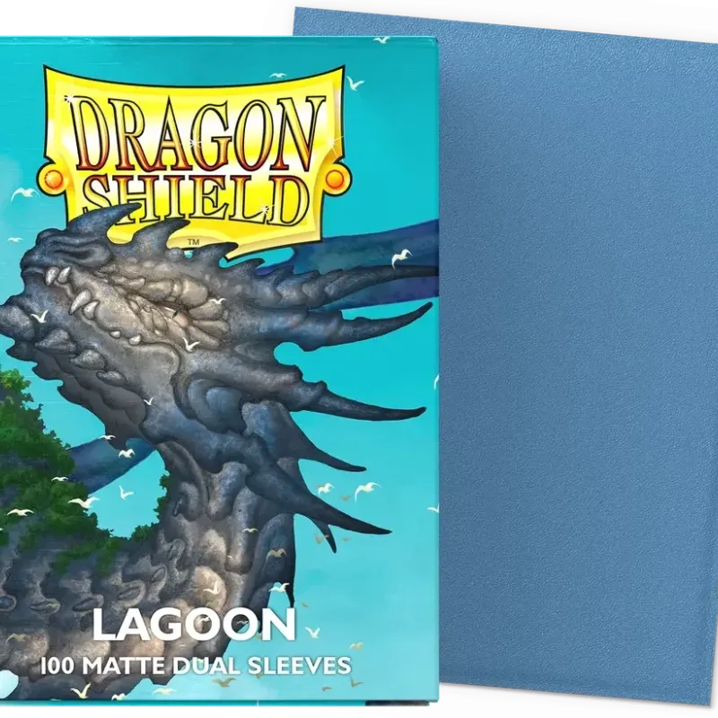 Protetor de Cartas 66mm x 91mm (Padrão) Matte Dual Lagoon c/ 100 - Dragon Shield