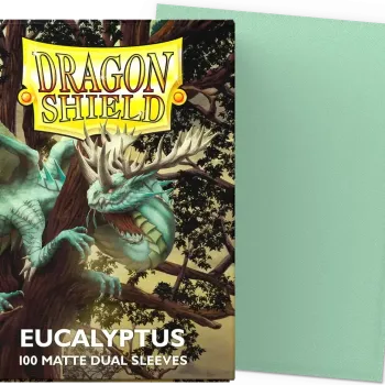 Protetor de Cartas 66mm x 91mm (Padrão) Matte Dual Eucalyptus c/ 100 - Dragon Shield