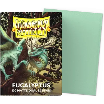 Protetor de Cartas 66mm x 91mm (Padrão) Matte Dual Eucalyptus c/ 100 - Dragon Shield Protetor de Cartas 66mm x 91mm (Padrão) Matte Dual Eucalyptus c/ 100 - Dragon Shield