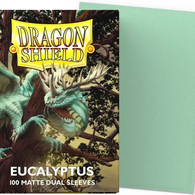 Protetor de Cartas 66mm x 91mm (Padrão) Matte Dual Eucalyptus c/ 100 - Dragon Shield