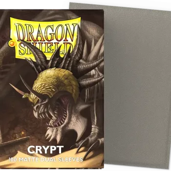 Protetor de Cartas 66mm x 91mm (Padrão) Matte Dual Crypt c/ 100 - Dragon Shield