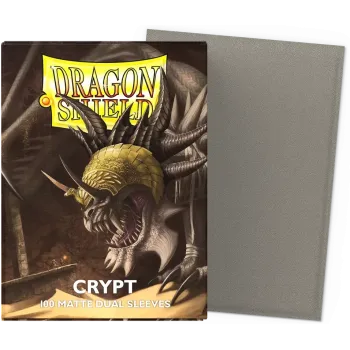 Protetor de Cartas 66mm x 91mm (Padrão) Matte Dual Crypt c/ 100 - Dragon Shield