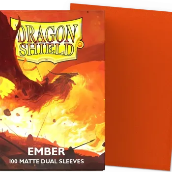 Protetor de Cartas 66mm x 91mm (Padrão) Matte Dual Ember c/ 100 - Dragon Shield
