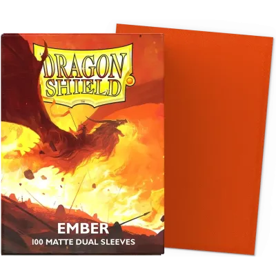 Protetor de Cartas 66mm x 91mm (Padrão) Matte Dual Ember c/ 100 - Dragon Shield Protetor de Cartas 66mm x 91mm (Padrão) Matte Dual Ember c/ 100 - Dragon Shield