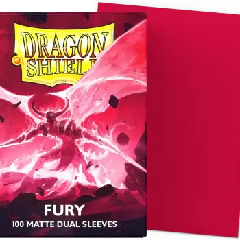 Protetor de Cartas 66mm x 91mm (Padrão) Matte Dual Fury c/ 100 - Dragon Shield