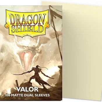Protetor de Cartas 66mm x 91mm (Padrão) Matte Dual Valor c/ 100 - Dragon Shield