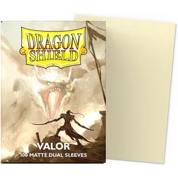 Protetor de Cartas 66mm x 91mm (Padrão) Matte Dual Valor c/ 100 - Dragon Shield