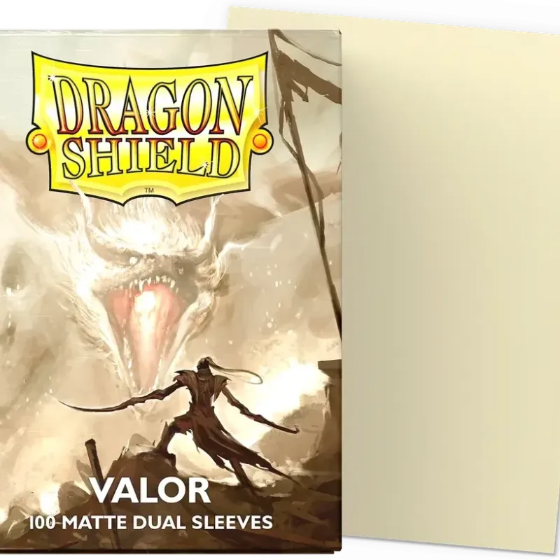 Protetor de Cartas 66mm x 91mm (Padrão) Matte Dual Valor c/ 100 - Dragon Shield
