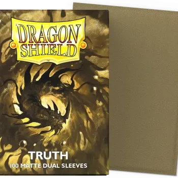 Protetor de Cartas 66mm x 91mm (Padrão) Matte Dual Truth c/ 100 - Dragon Shield