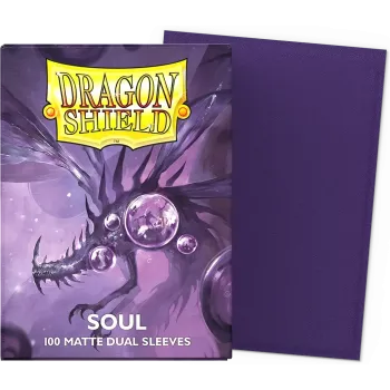 Protetor de Cartas 66mm x 91mm (Padrão) Matte Dual Soul c/ 100 - Dragon Shield