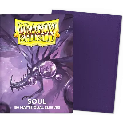 Protetor de Cartas 66mm x 91mm (Padrão) Matte Dual Soul c/ 100 - Dragon Shield