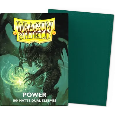 Protetor de Cartas 66mm x 91mm (Padrão) Matte Dual Power c/ 100 - Dragon Shield Protetor de Cartas 66mm x 91mm (Padrão) Matte Dual Power c/ 100 - Dragon Shield