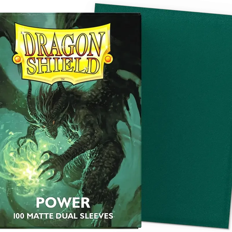 Protetor de Cartas 66mm x 91mm (Padrão) Matte Dual Power c/ 100 - Dragon Shield