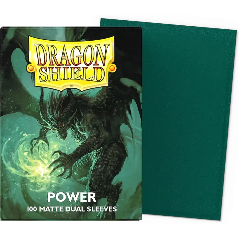 Protetor de Cartas 66mm x 91mm (Padrão) Matte Dual Power c/ 100 - Dragon Shield Protetor de Cartas 66mm x 91mm (Padrão) Matte Dual Power c/ 100 - Dragon Shield