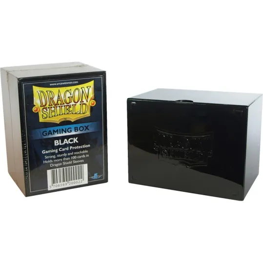 Deck Box Preto p/ 100 cards - Gaming Box - Dragon Shield Deck Box Preto p/ 100 cards - Gaming Box - Dragon Shield