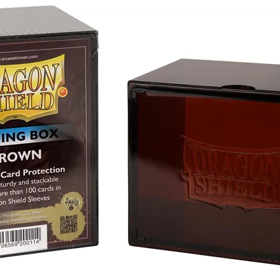 Deck Box Marrom p/ 100 cards - Gaming Box - Dragon Shield