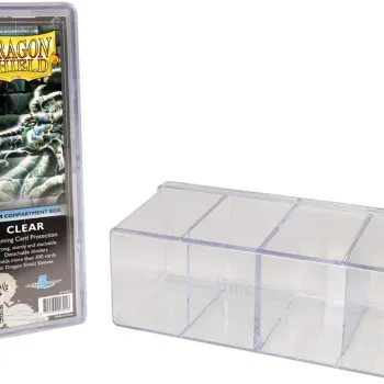 Deck Box Transparente p/ 300 cards - Four Compartment Box - Dragon Shield
