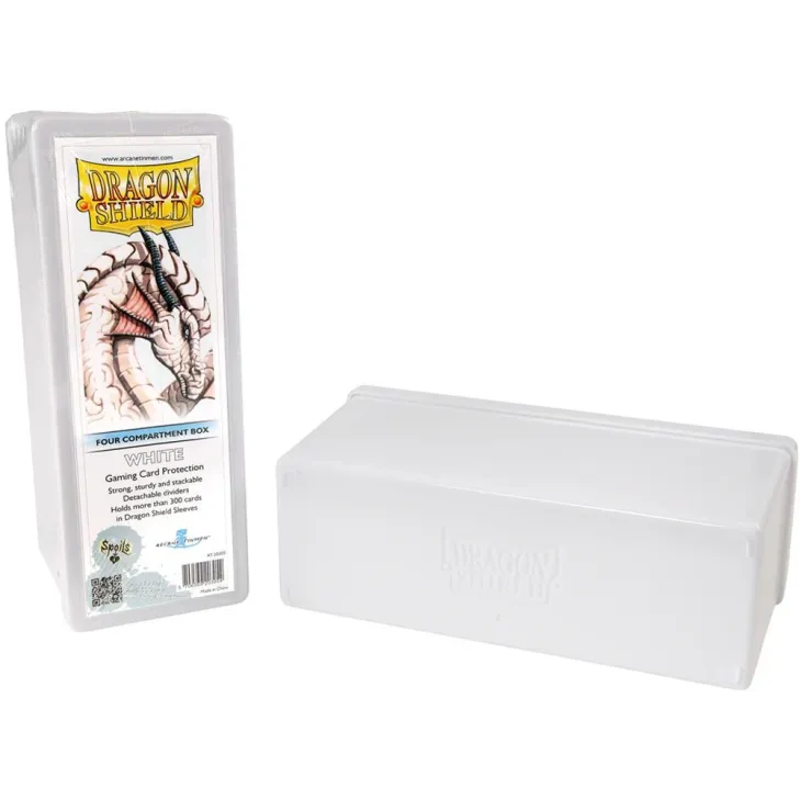 Deck Box Branco p/ 300 cards - Four Compartment Box - Dragon Shield Deck Box Branco p/ 300 cards - Four Compartment Box - Dragon Shield