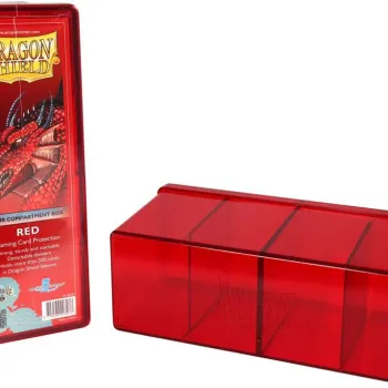 Deck Box Vermelho p/ 300 cards - Four Compartment Box - Dragon Shield