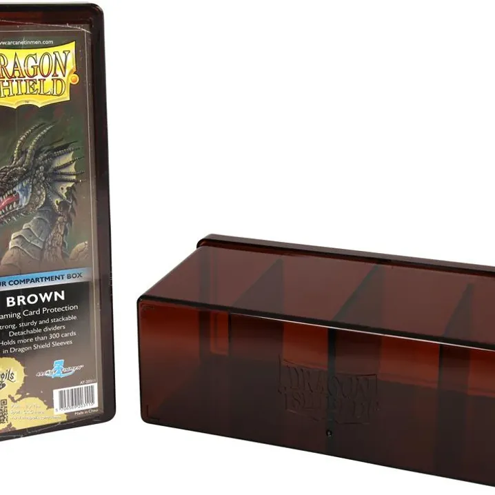 Deck Box Marrom p/ 300 cards - Four Compartment Box - Dragon Shield Deck Box Marrom p/ 300 cards - Four Compartment Box - Dragon Shield