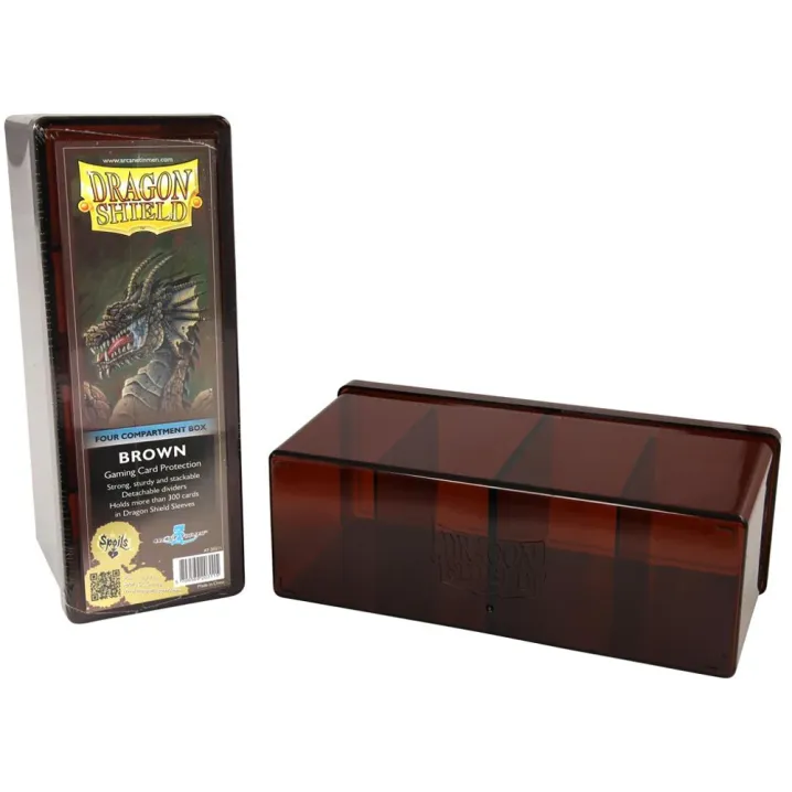 Deck Box Marrom p/ 300 cards - Four Compartment Box - Dragon Shield Deck Box Marrom p/ 300 cards - Four Compartment Box - Dragon Shield