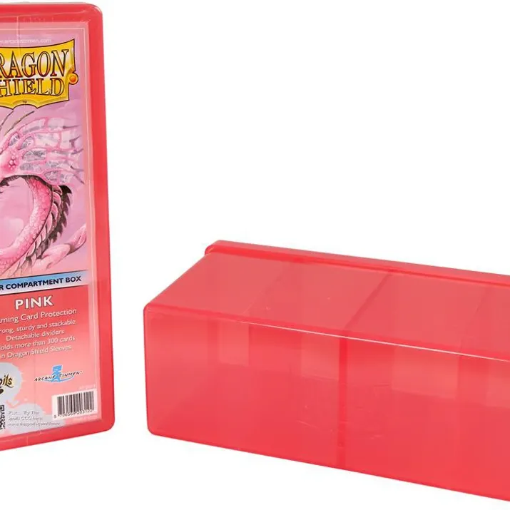 Deck Box Rosa p/ 300 cards - Four Compartment Box - Dragon Shield Deck Box Rosa p/ 300 cards - Four Compartment Box - Dragon Shield