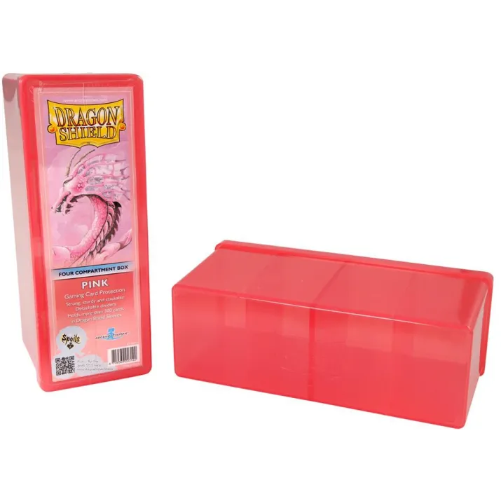 Deck Box Rosa p/ 300 cards - Four Compartment Box - Dragon Shield Deck Box Rosa p/ 300 cards - Four Compartment Box - Dragon Shield