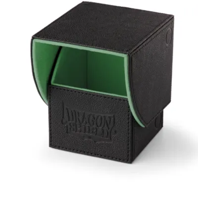 Deck Box Nest 100 Preta/Verde - Dragon Shield Deck Box Nest 100 Preta/Verde - Dragon Shield