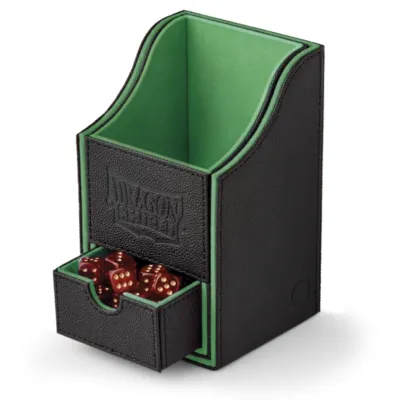 Deck Box Nest+ 100 Preta/Verde - Dragon Shield Deck Box Nest+ 100 Preta/Verde - Dragon Shield