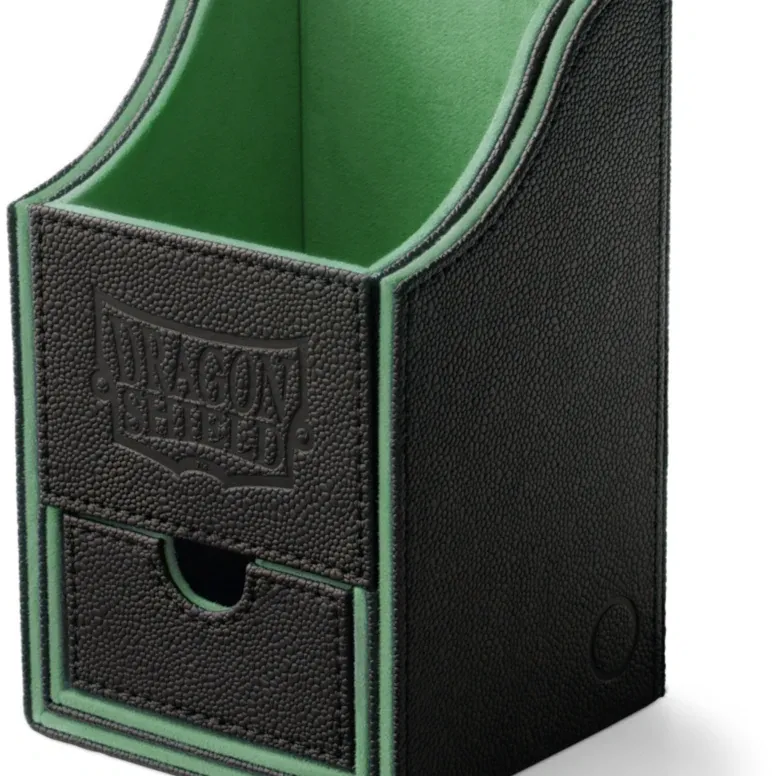 Deck Box Nest+ 100 Preta/Verde - Dragon Shield Deck Box Nest+ 100 Preta/Verde - Dragon Shield