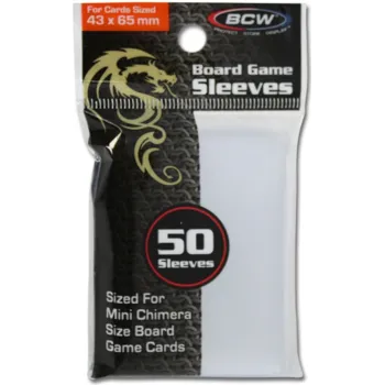 Protetor de Cartas 43mm x 65mm (Mini Chimera) c/ 50 - BCW Protetor de Cartas 43mm x 65mm (Mini Chimera) c/ 50 - BCW