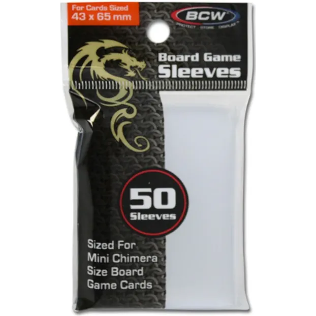 Protetor de Cartas 43mm x 65mm (Mini Chimera) c/ 50 - BCW