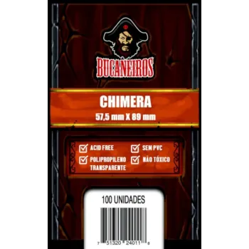 Protetor de Cartas 57,5mm x 89mm (Chimera) c/ 100 - Bucaneiros