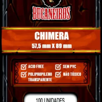 Protetor de Cartas 57,5mm x 89mm (Chimera) c/ 100 - Bucaneiros Protetor de Cartas 57,5mm x 89mm (Chimera) c/ 100 - Bucaneiros